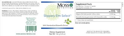 Slippery Elm Select label