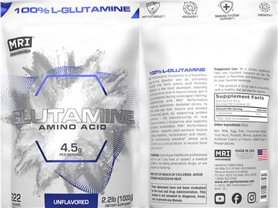 Glutamine Amino Acid Unflavored label