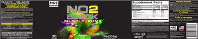 NO2 Black Muscle+Pump Sour Pixie Pump label