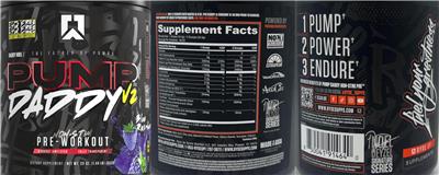 Pump Daddy V2 Blue Raspberry label