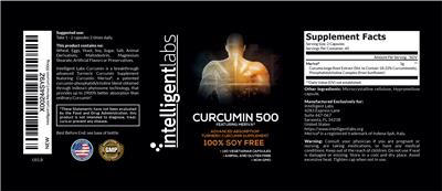 Curcumin 500 label
