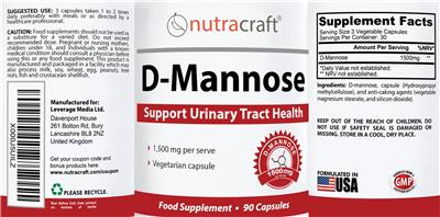 D-Mannose 1500 mg label