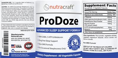 ProDoze label