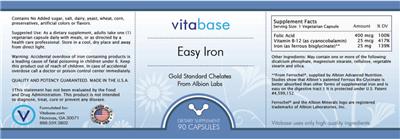 Easy Iron label