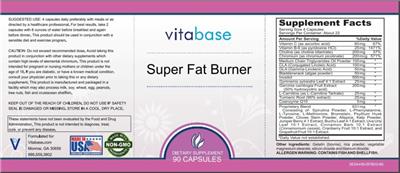 Super Fat Burner label