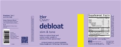 Debloat Citrus Punch Flavor label