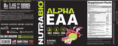 Alpha EAA Cherry Lime Slush label