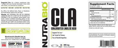 CLA 800 mg label