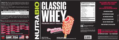 Classic Whey Strawberry Shortcake label