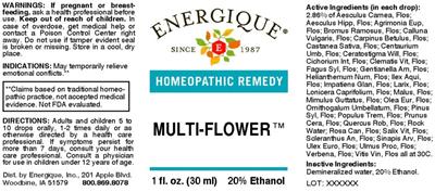 Multi-Flower label