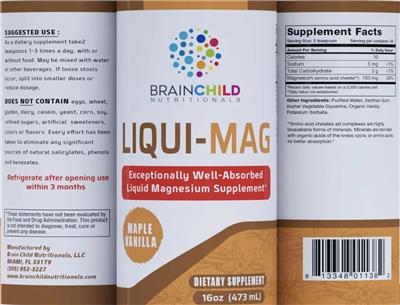 Liqui-Mag Maple Vanilla label