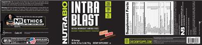 Intra Blast Orange Mango label