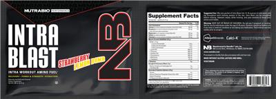 Intra Blast Strawberry Lemon Bomb label