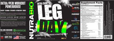 Leg Day Sweet Tea label
