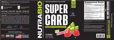 Super Carb Kiwi Strawberry label