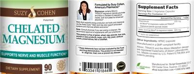 Chelated Magnesium label