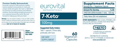 7-Keto 100 mg label