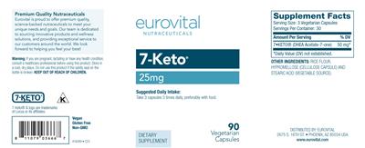 7-Keto 25 mg label