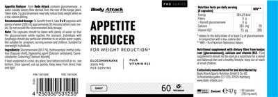 Appetite Reducer label