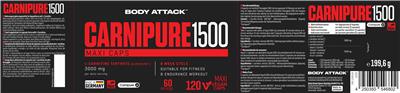 Carnipure 1500 Maxi Caps label