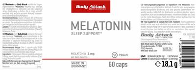 Melatonin 1 mg label