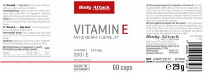 Vitamin E 134 mg label