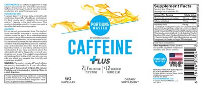 Caffeine Plus 217 mg label