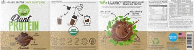 Plant Protein Chocolate label