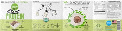 Plant Protein Unflavored Unsweetened label