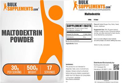 Maltodextrin Powder label