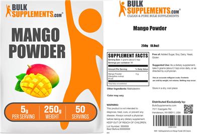 Mango Powder 5 g label