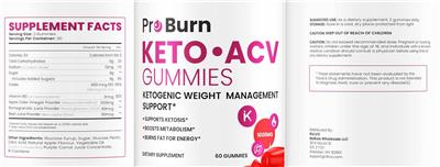 Keto ACV Gummies 1000 mg label