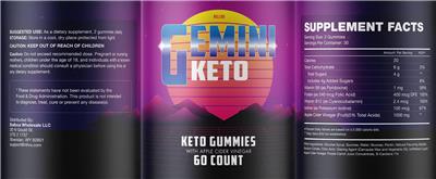 Gemini Keto label