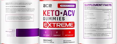 Keto ACV Gummies Extreme 1000 mg label