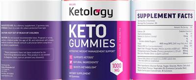 Keto Gummies label