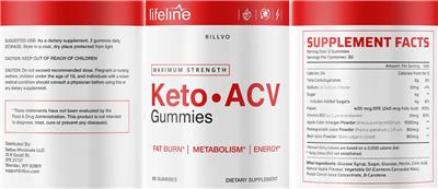 Keto ACV Gummies label