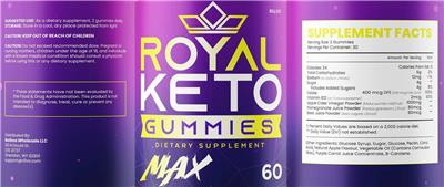 Keto Gummies Max label