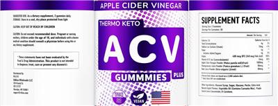 ACV Plus Apple Cider Vinegar label