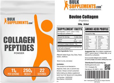 Collagen Peptides Powder 11 g label