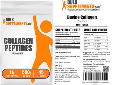 Collagen Peptides Powder 11 g label