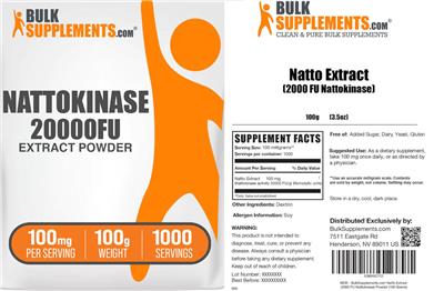 Nattokinase label