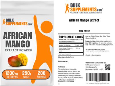 African Mango Extract label