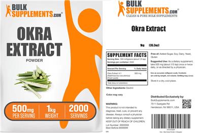 Okra Extract label