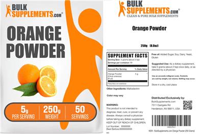 Orange Powder 5 g label