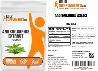 Andrographis Extract Powder 1000 mg label
