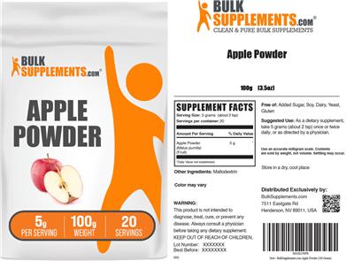Apple Powder 5 g label