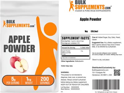 Apple Powder 5 g label