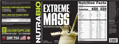 Extreme Mass Vanilla label