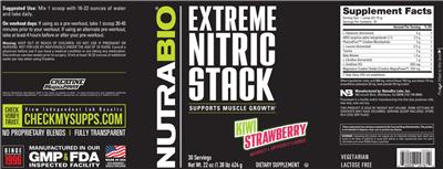Extreme Nitric Stack Kiwi Strawberry label