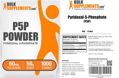 P5P Powder 50 mg label